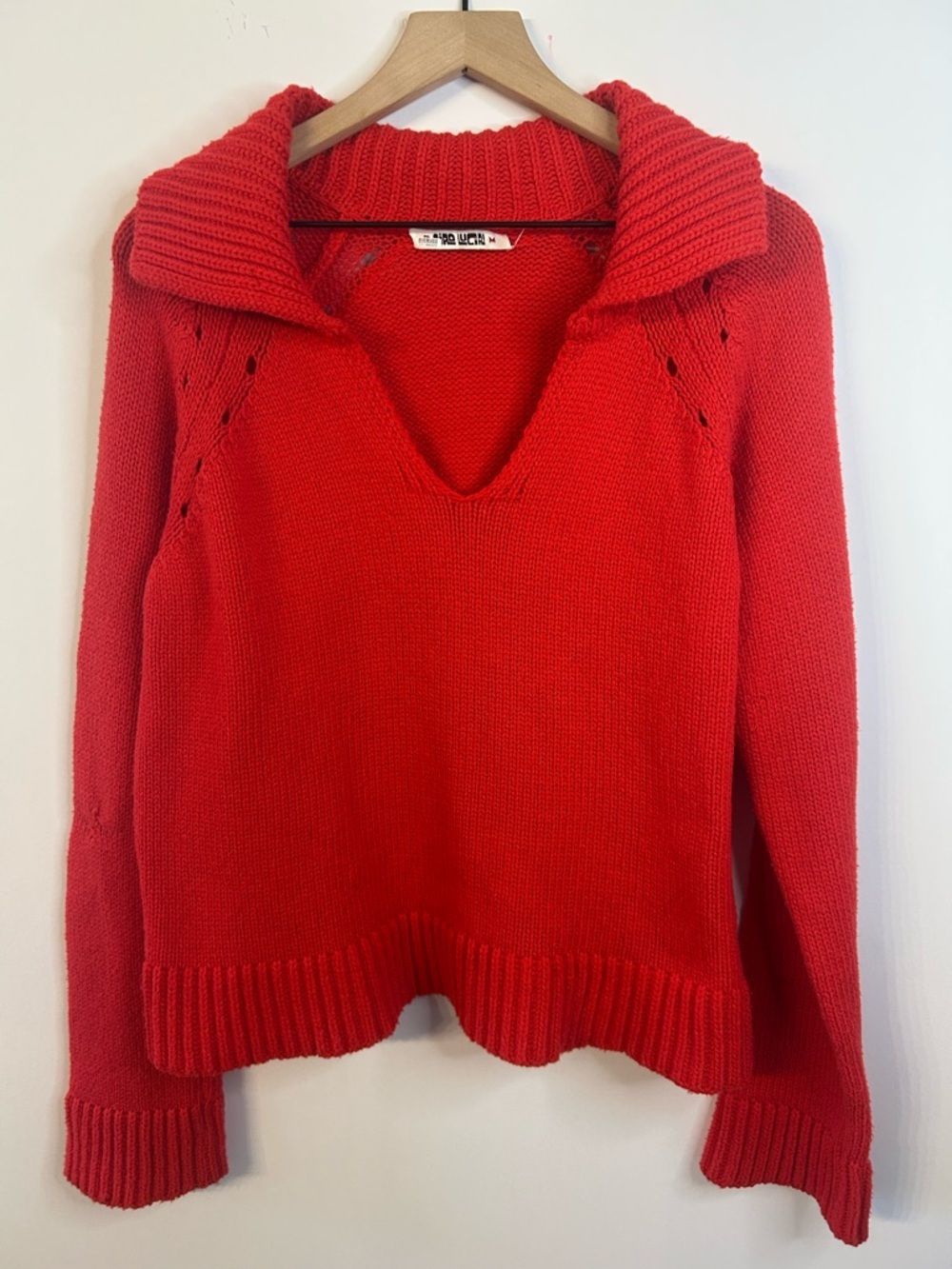 Ciao Lucia Women’s Red Belinha Pullover Sweater, Size Medium - Picture 6 of 14